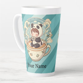 De Café Latte Caneca Size Cozy Panda 17oz