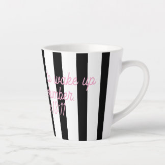 De Café Latte Caneca Slumber em rosa/preto/branco.