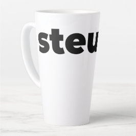 De Café Latte Caneca Steups - Preta