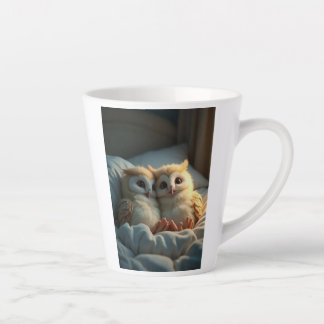 De Café Latte Corujas bonitas na caneca