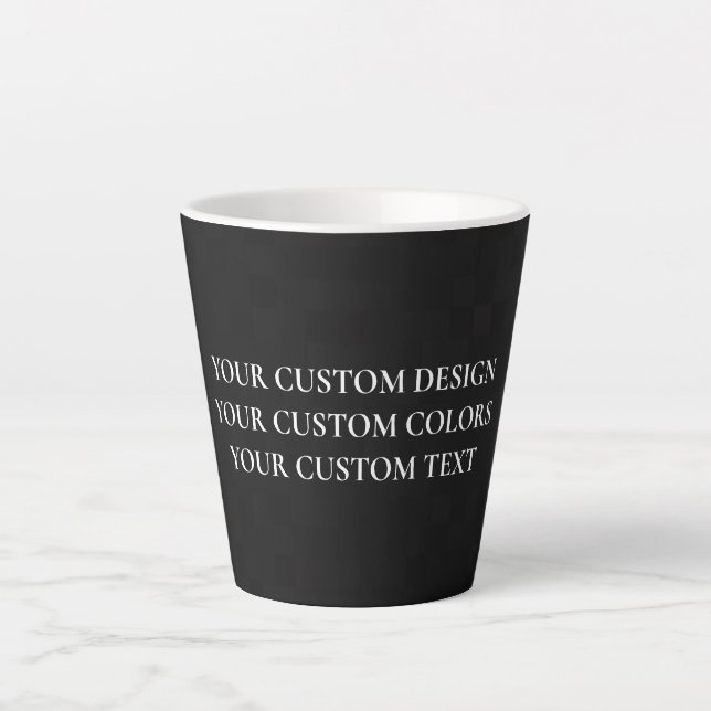 De Café Latte Crie sua própria caneca Lateral Personalizada (Frente)