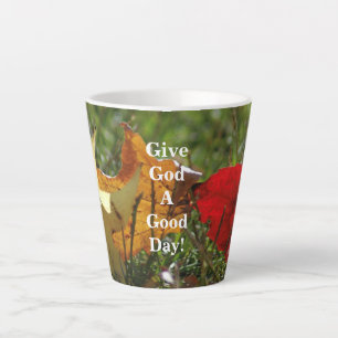 De Café Latte Dê A Deus Um Bom Dia! Caneca