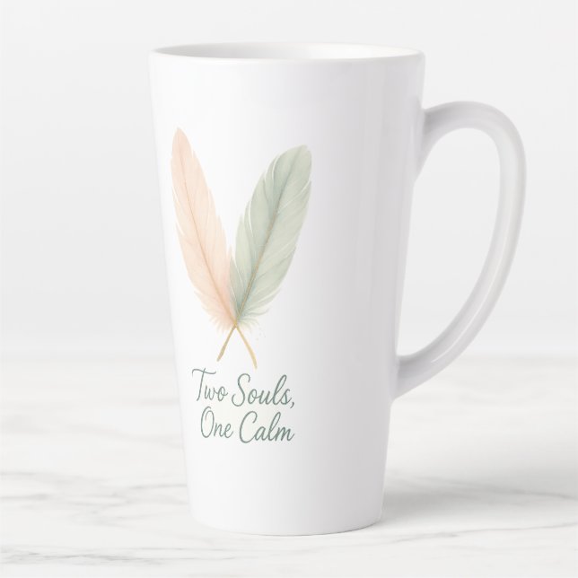 De Café Latte Duas Almas, Uma Calma – Caneca Serenidade Script (Direita)