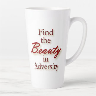 De Café Latte Encontre a Beleza na Adversidade caneca inspirador