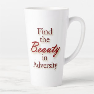 De Café Latte Encontre a caneca inspiradora Beleza na Adversidad