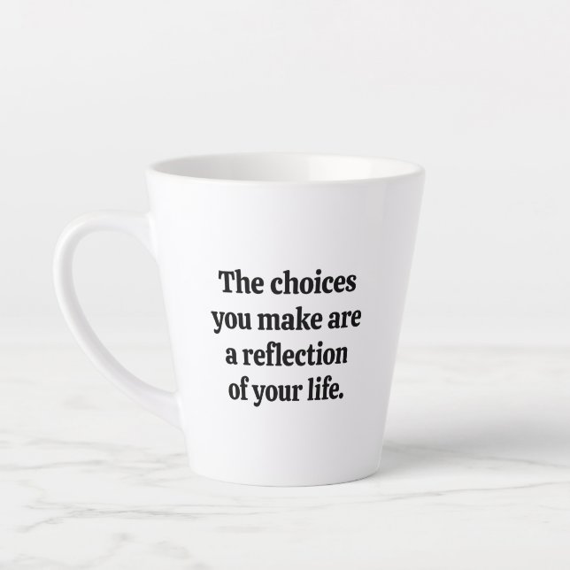 De Café Latte Escolhas Que Fazes A Caneca Latente (Esquerda)