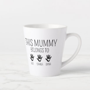 De Café Latte Esta Momia Pertence, Caneca Mama Personalizada