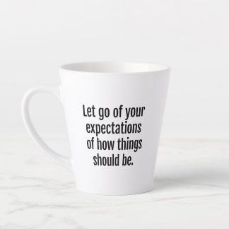 De Café Latte Expectativas na caneca tardia