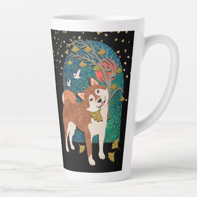 De Café Latte ICHO    SHIBAempacotar em torno da caneca design (Direita)