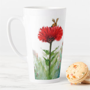 De Café Latte Irresistível. Canhoto, grande, caneca latta.