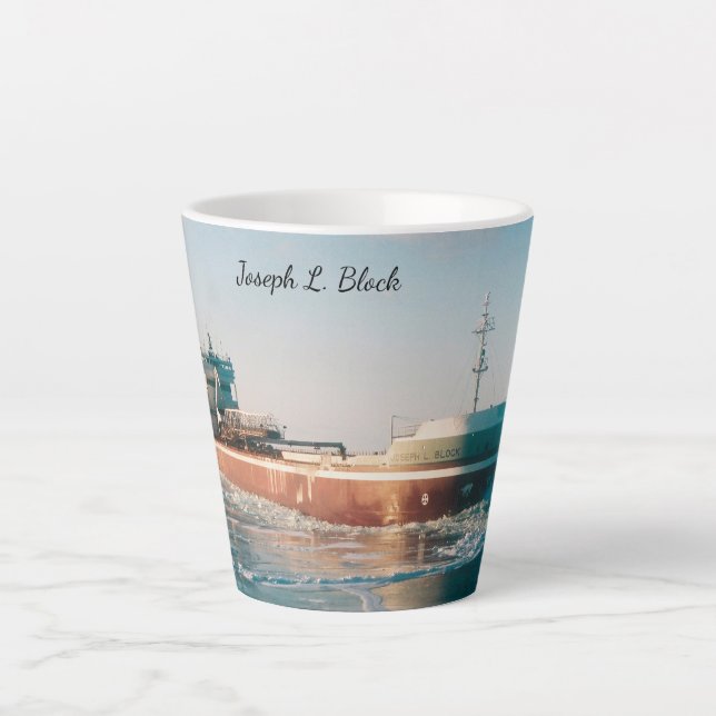 De Café Latte Joseph L. Bloquear caneca latta (Frente)