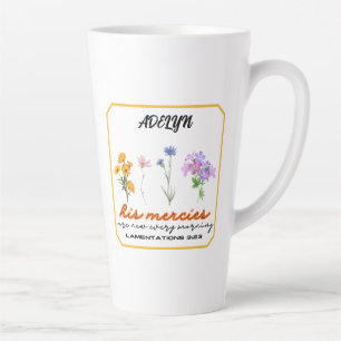 De Café Latte Lamentações 3:23 Suas Compaixões Nova caneca Perso