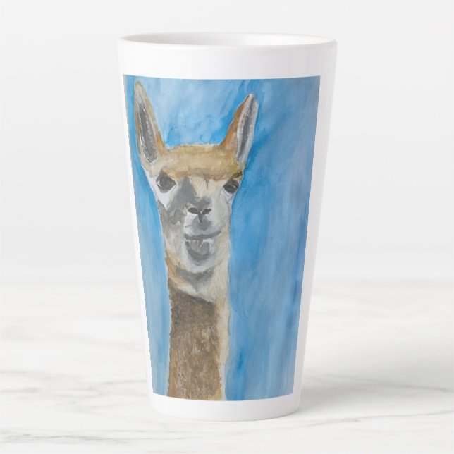 De Café Latte Llama na caneca (Frente)