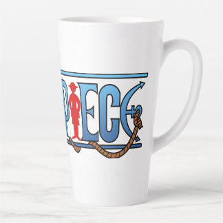 De Café Latte óculos, caneca
