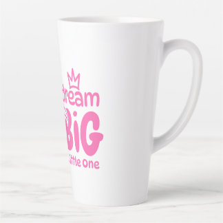 De Café Latte Sonhe Uma Pequena Caneca Rosa Grande - Bonitinha B
