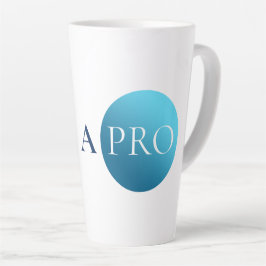 De Café Latte SOU UM PROFISSIONAL | Caneca Círculo Azul Minimali
