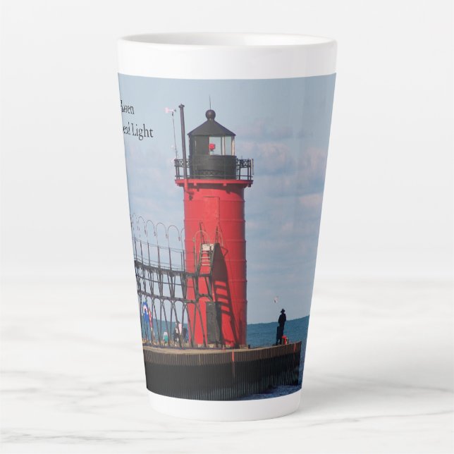 De Café Latte South Haven South Pierhead Latite caneca (Frente)