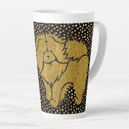 De Café Latte SPARKLY THANG Chow Faux caneca metálica