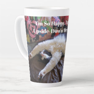 De Café Latte Tuxedo Cat Cute fazendo uma caneca engraçada mexic