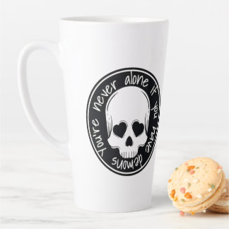 De Café Latte Você Tem Demônios Na Caneca Lateral