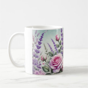 De Café lavanda e caneca