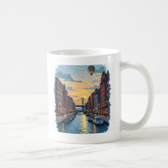 De Café Legal caneca para pessoas destras (Direita)