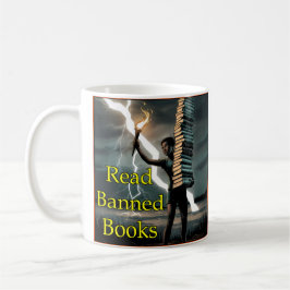 De Café Leia Livros Proibidos - Caneca