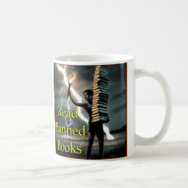De Café Leia Livros Proibidos - Caneca
