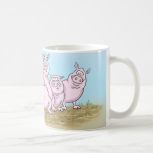 De Café Leitão bonitos e caneca da borboleta