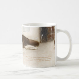 De Café Lembrete do verso da bíblia da caneca - dê aos