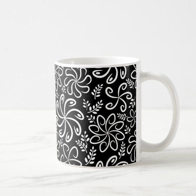 De Café Linda caneca branca e preta (Direita)