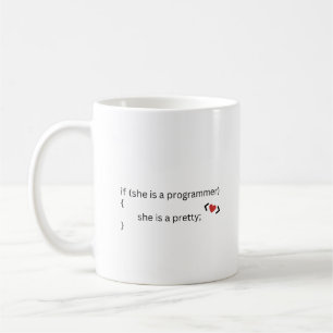 De Café Linda Garota Programadora, Codificando caneca