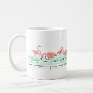 De Café Linha caneca dos flamingos