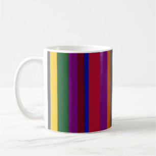 De Café Linhas multicoloridas em uma caneca clássica