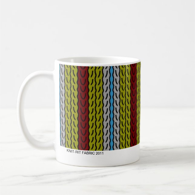 De Café Listra - tijolo verde-oliva - caneca (Esquerda)
