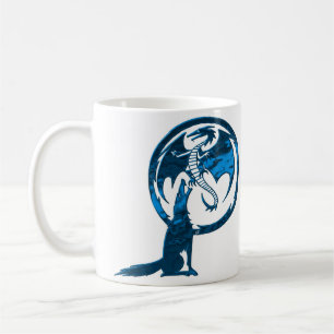 De Café Lobo e Dragão - Caneca Azul