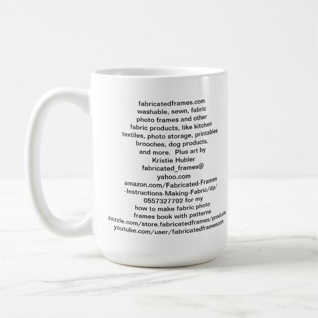 De Café logotipo da fabricatedframes.com Caneca (Esquerda)