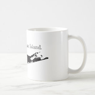 De Café Long Island aumentado em uma caneca New York da