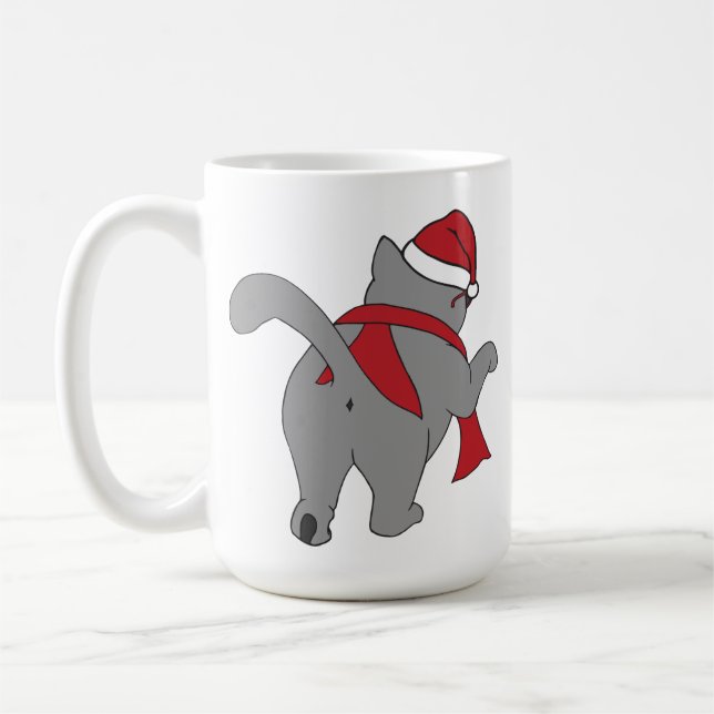 De Café lote do Um-furo dos gatos: Festivo - caneca (Esquerda)