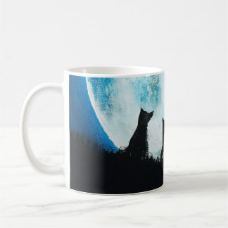De Café Lua do lobo da caneca