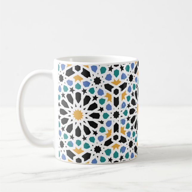 De Café Luz marroquina da caneca do design do azulejo (Esquerda)