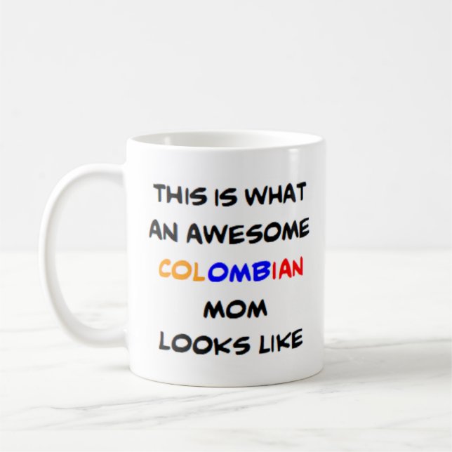 De Café mãe colombiana, caneca incrível (Esquerda)