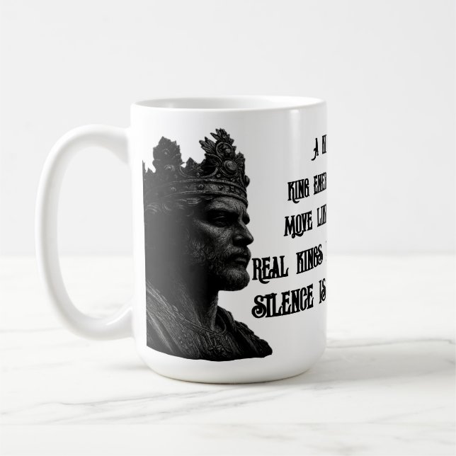 De Café “Maestade Real Caneca do Rei Branco Poder Em Cada  (Esquerda)