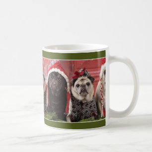 De Café Mágica da caneca do Pug do Natal por Pugs e por