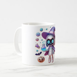 De Café Mágica Robótica Testemunha - Caneca Sci-Fi Cute Ha