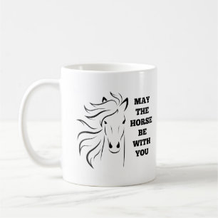 De Café Maio o cavalo seja com você caneca