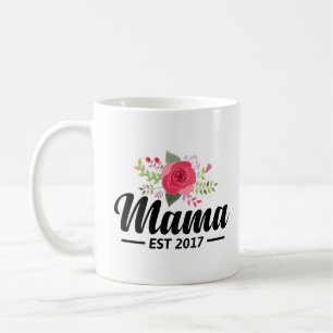 De Café Mama novo Est 2017 da caneca da mamã com flor