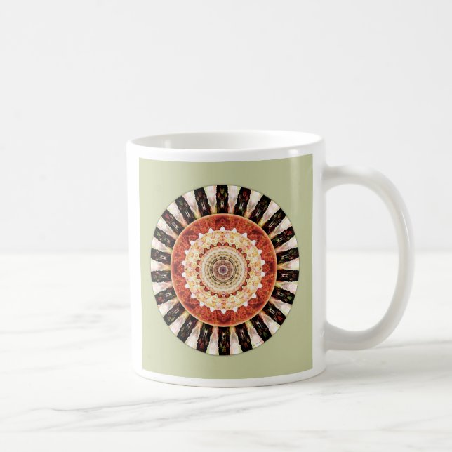 De Café Mandalas do coração da verdade, no. 9, caneca (Direita)