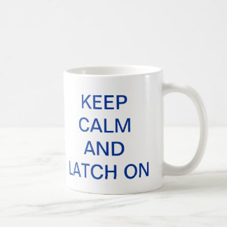 De Café Mantenha a calma e a trava na caneca