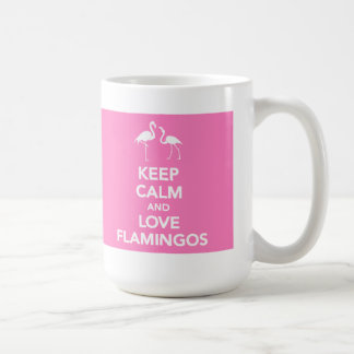 De Café Mantenha a calma e ame a caneca dos flamingos